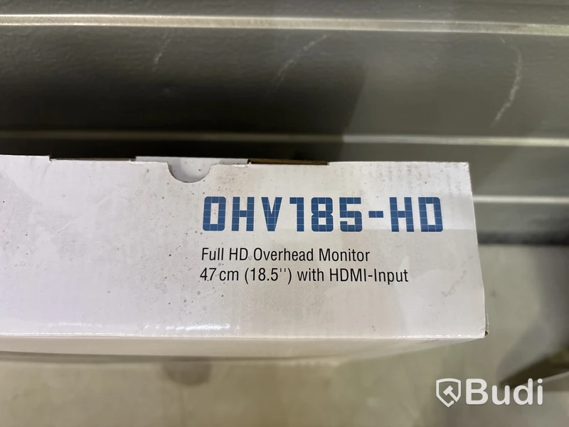 Takmonitor för bilar Ampire, OHV185-HD inkl. takmonteringsplatta och 3 st. trådlösa hörlurar