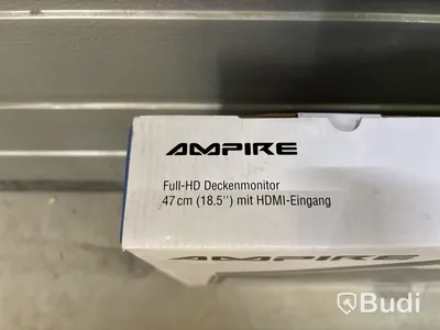 Takmonitor för bilar Ampire, OHV185-HD inkl. takmonteringsplatta och 3 st. trådlösa hörlurar