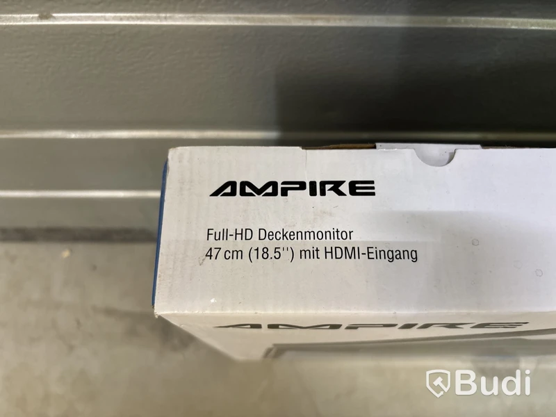 Takmonitor för bilar Ampire, OHV185-HD inkl. takmonteringsplatta och 3 st. trådlösa hörlurar