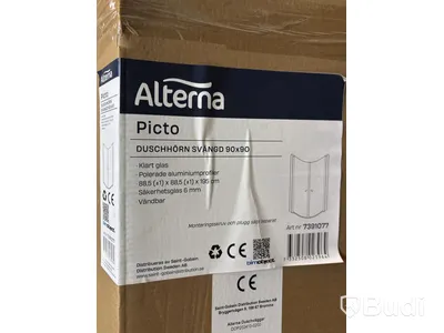 Duschhörna Alterna, Picto, rund, 885x885 mm