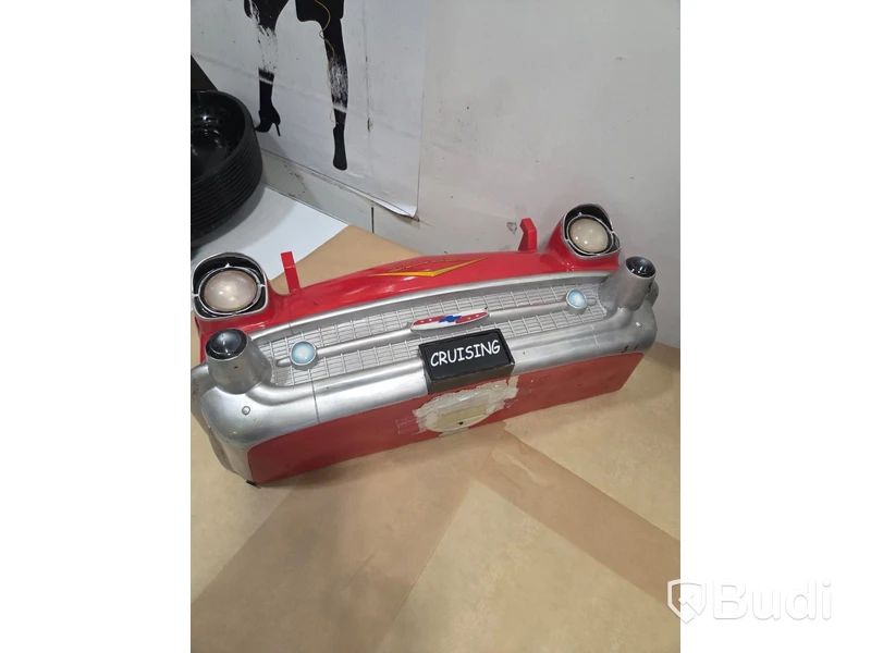 Dekorationsobjekt Chevrolet Bel Air, röd och silver