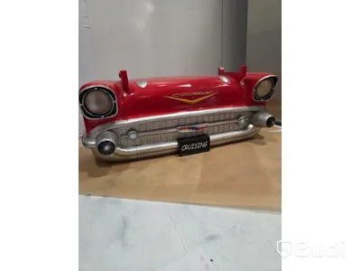 Dekorationsobjekt Chevrolet Bel Air, röd och silver