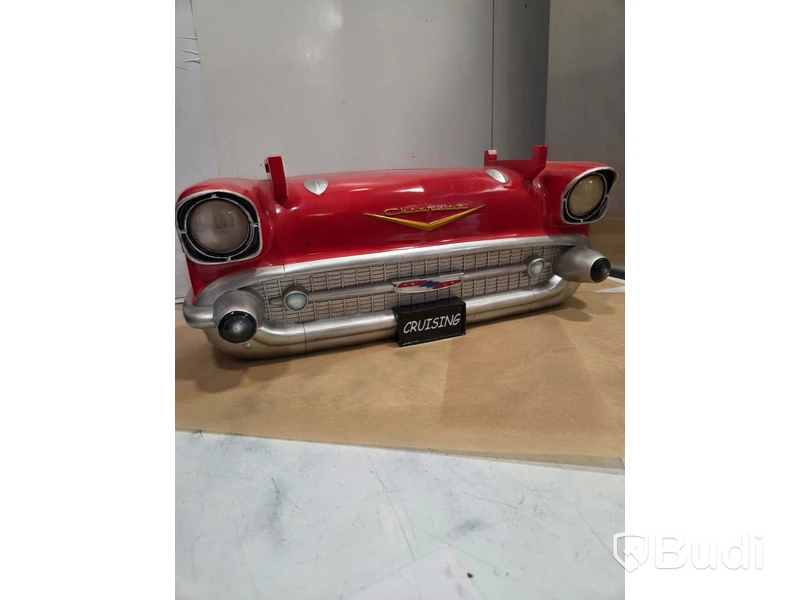 Dekorationsobjekt Chevrolet Bel Air, röd och silver