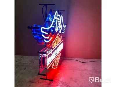 Neonskylt Harley-Davidson, glas