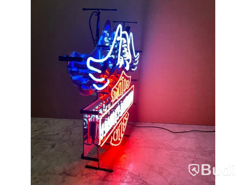 Neonskylt Harley-Davidson, glas