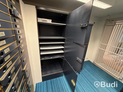 2 st. Bankfack Rosengrens, stora fack, blå, ej komplett