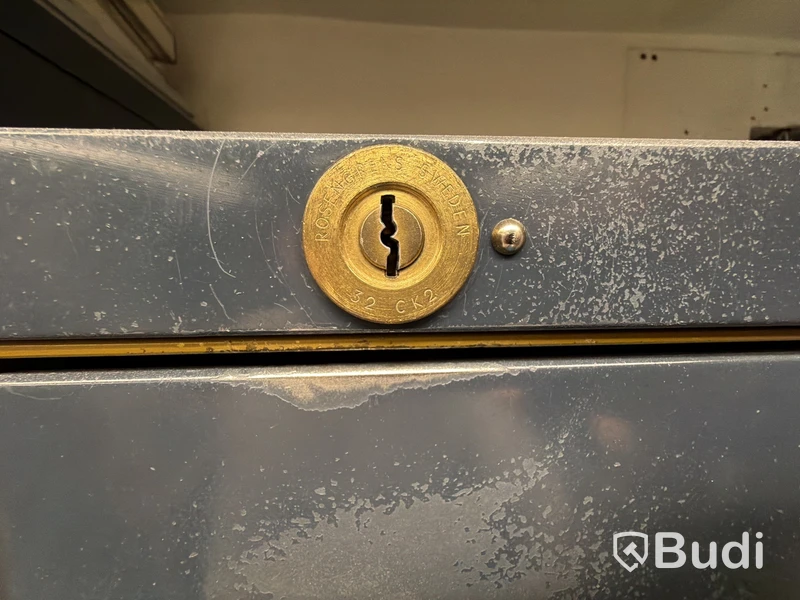 2 st. Bankfack Rosengrens, stora fack, blå, ej komplett