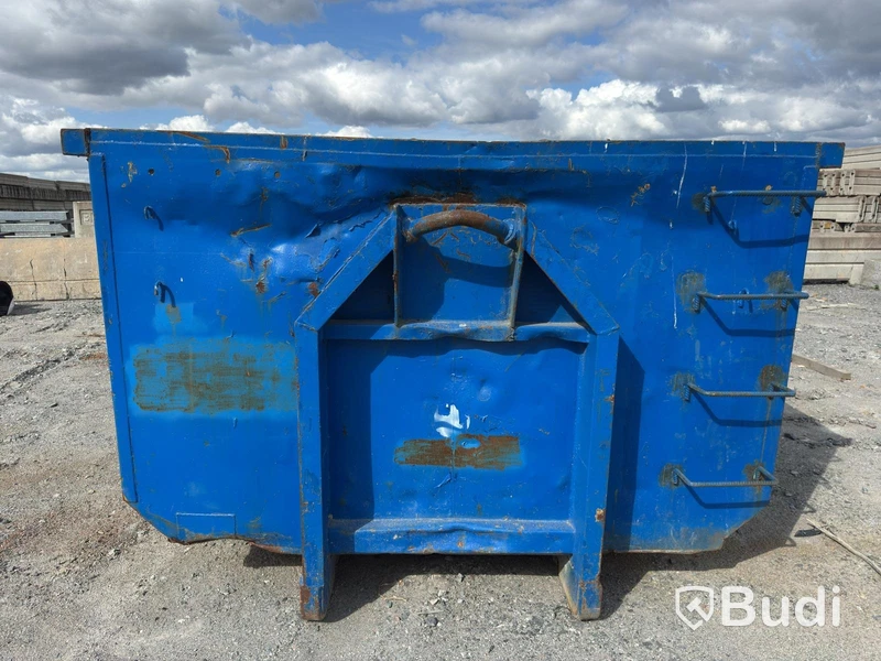 Blå lastväxlarcontainer