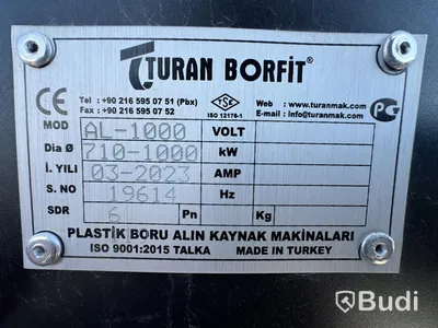 Stumsvets komplett med fixtur, hyvel och värmespegel, Turan Borfit, AL-1000