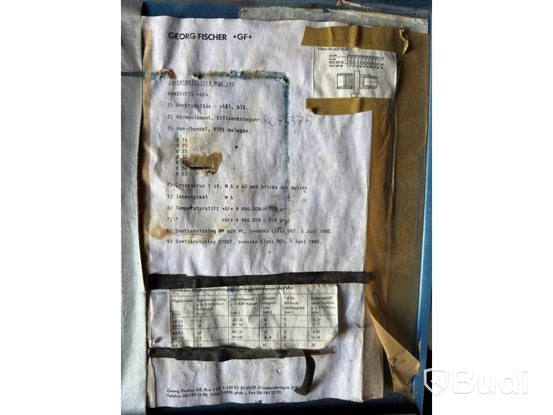 Muffsvets / Handsvets Georg Fischer MSG 140