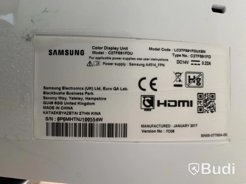 Höj- & sänkbart skrivbord, Samsung skärm 27"