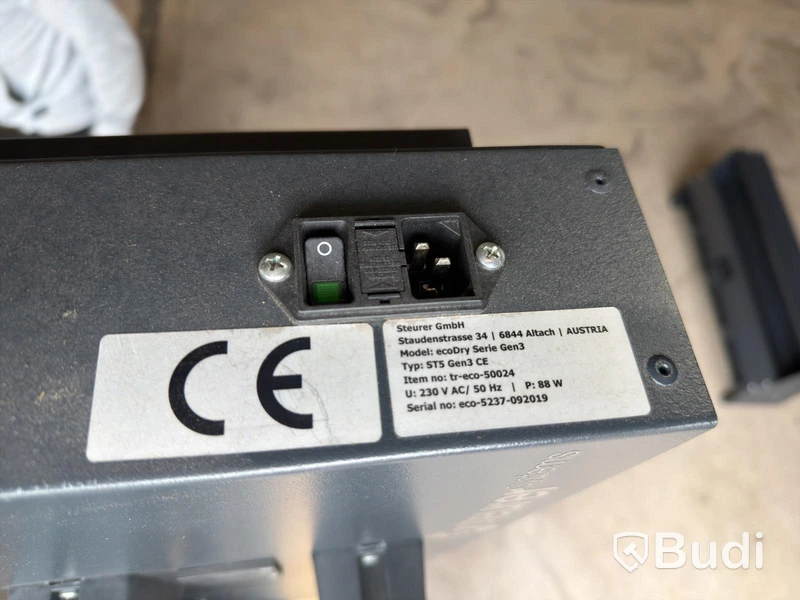 Elektrisk pjäxtork Steurer ecoDry ST5 Gen3 CE – Bluetoothstyrning, 5 par, Oanvänd