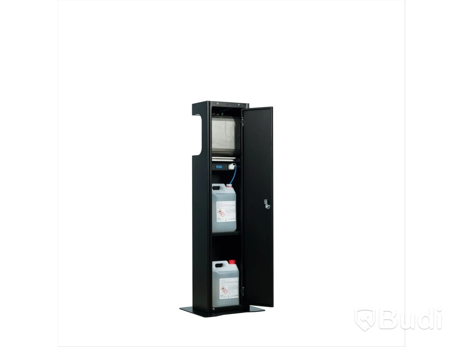 Automatic Hand Sanitiser Station QBL – Touch-Free Floor-Standing Model – White
