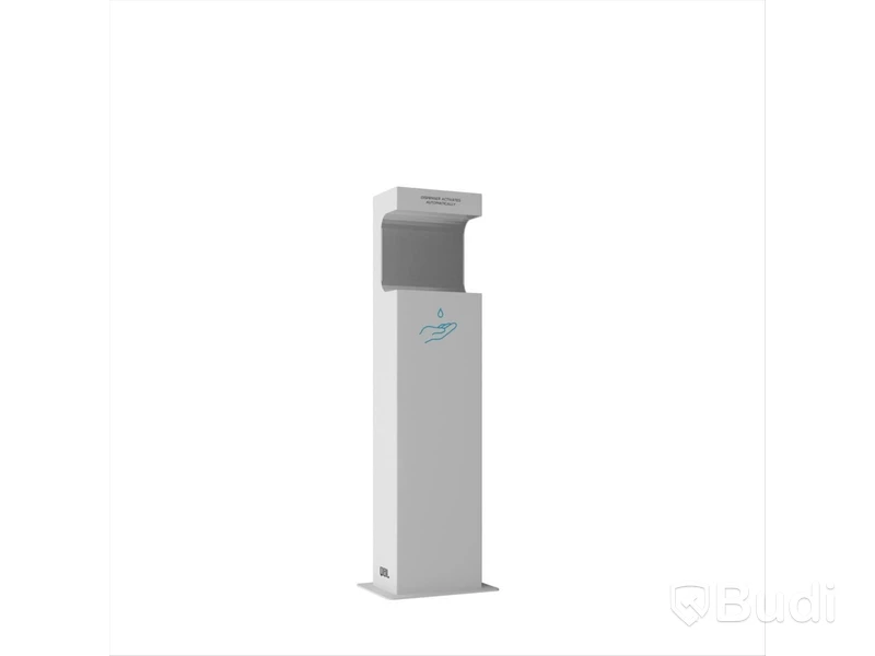 Automatic Hand Sanitiser Station QBL – Touch-Free Floor-Standing Model – White
