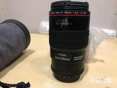 Canonobjektiv EF 100mm f2,8 L Macro. Hämtas eller fraktas från Tjörn