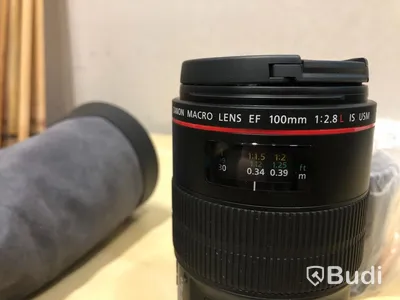 Canonobjektiv EF 100mm f2,8 L Macro. Hämtas eller fraktas från Tjörn