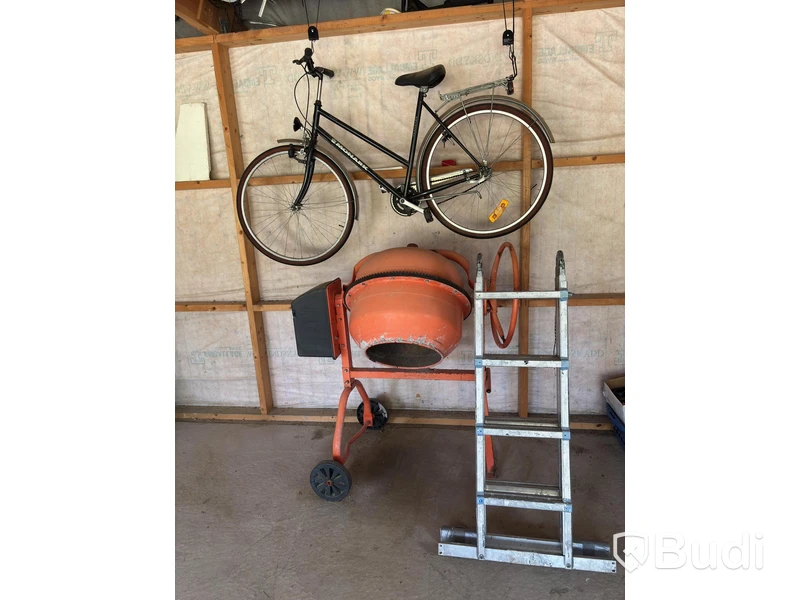 Cementblandare, alu-stege och Monark cykel