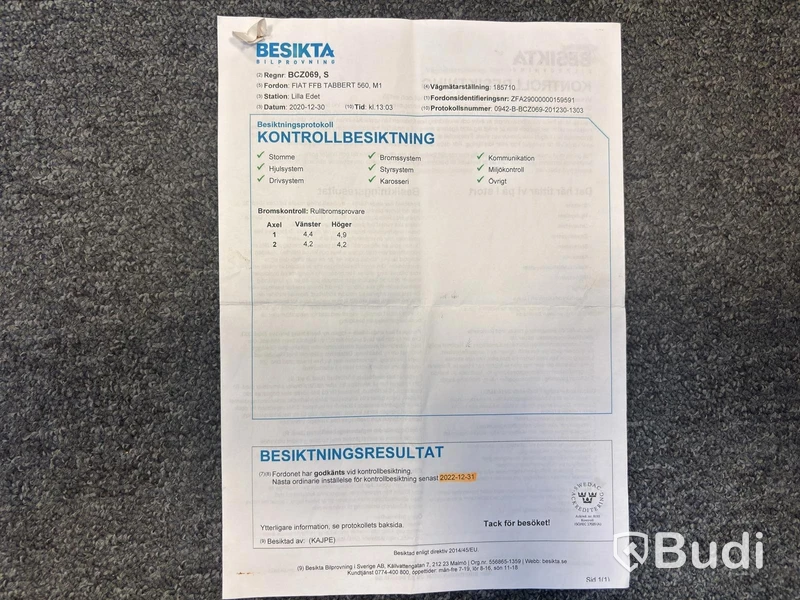 Fiat FFB TABBERT 560 -1991 | DIESEL