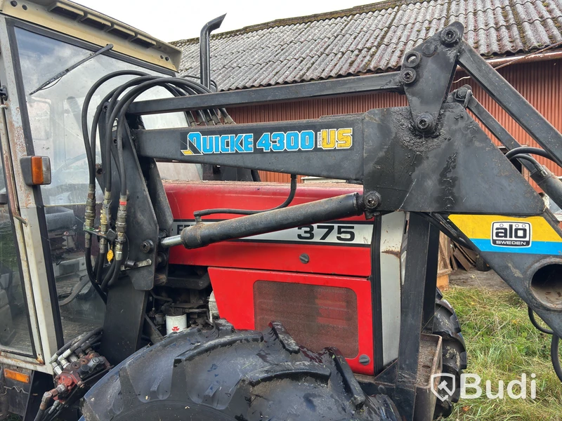 MF 375 4WD Quicke lastare 1990 Modell: 375 Övrigt
