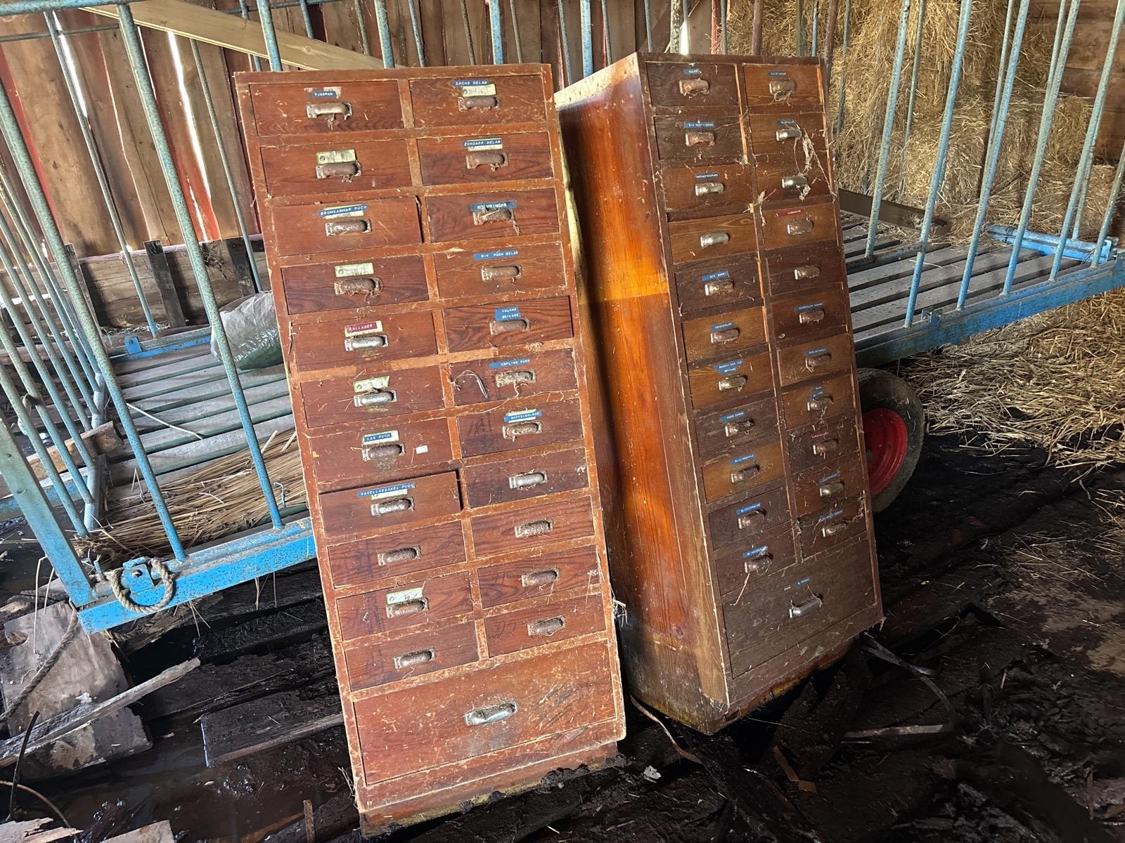 Sortimentskåp från moped/cykel verkstad