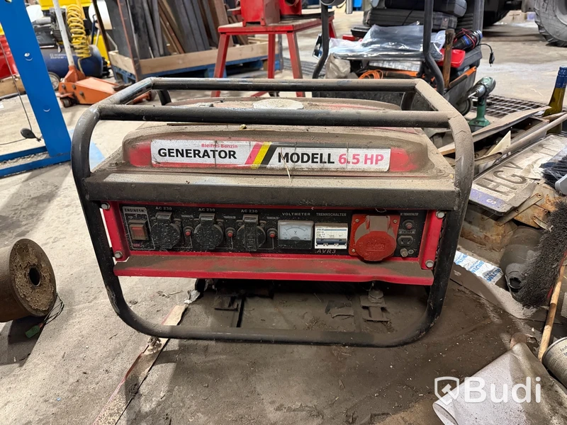 Generator modell 6.5 HP, bensindriven, portabel