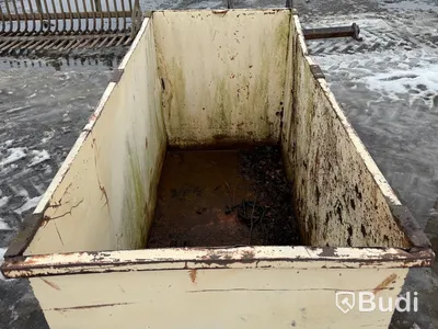Byggcontainer, stål, vit