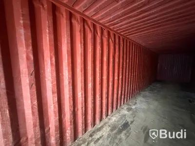 40-fots high cube container, 2,9 m höjd, röd