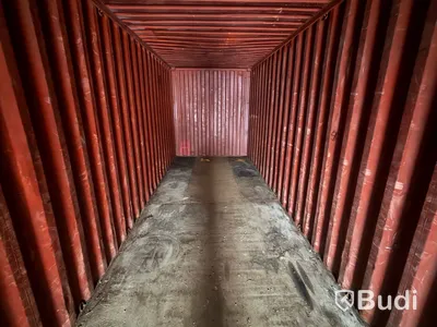40-fots high cube container, 2,9 m höjd, röd