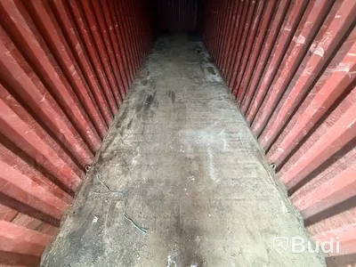40-fots high cube container, 2,9 m höjd, röd