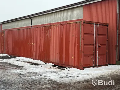 40-fots high cube container, 2,9 m höjd, röd