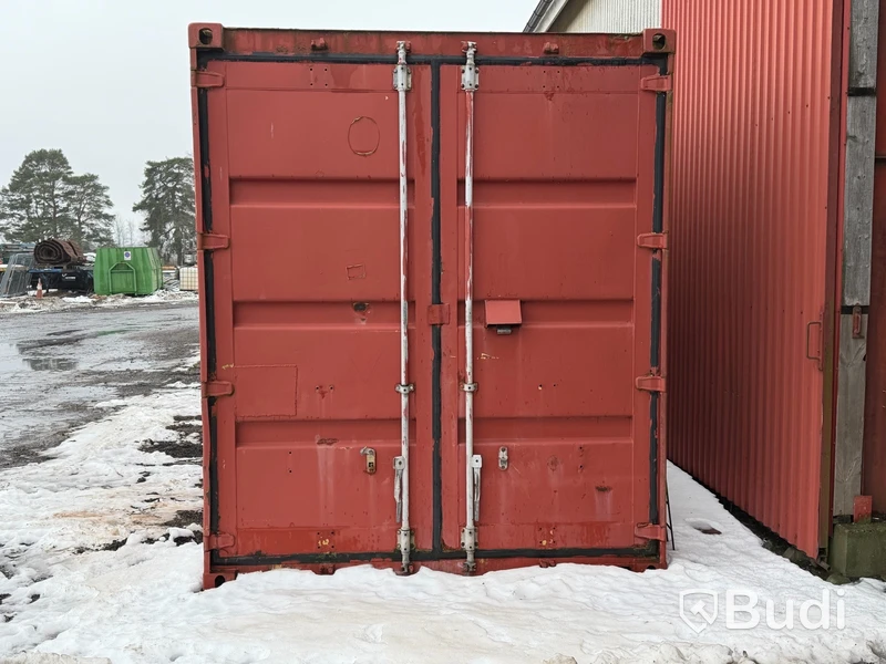 40-fots high cube container, 2,9 m höjd, röd