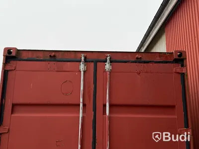 40-fots high cube container, 2,9 m höjd, röd