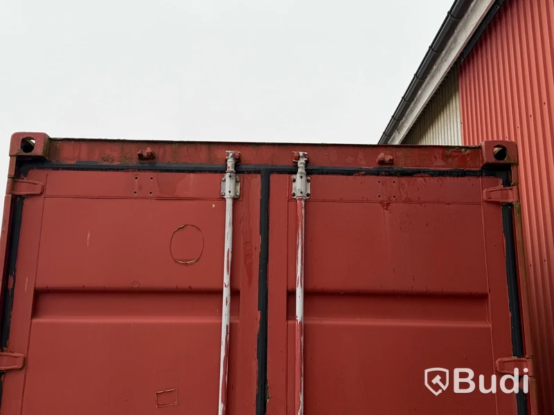 40-fots high cube container, 2,9 m höjd, röd