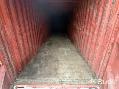 40-fots high cube container, 2,9 m höjd, röd