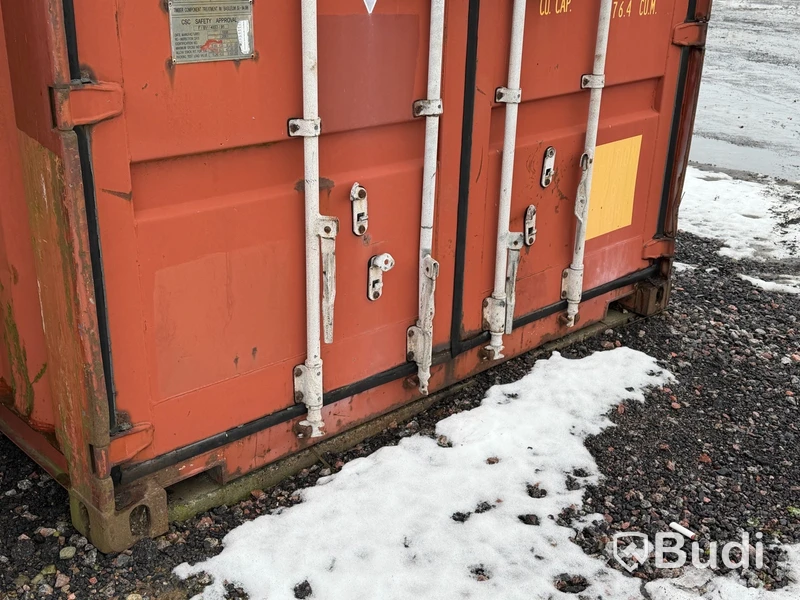 40-fots high cube container, 2,9 m höjd, röd
