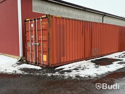 40-fots high cube container, 2,9 m höjd, röd