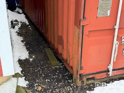 40-fots high cube container, 2,9 m höjd, röd