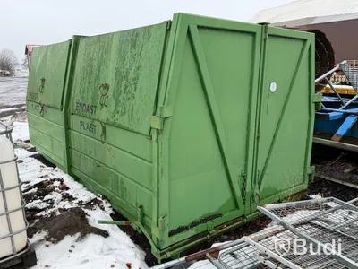 Sopcontainer med krok, grön
