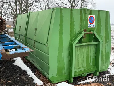 Sopcontainer med krok, grön