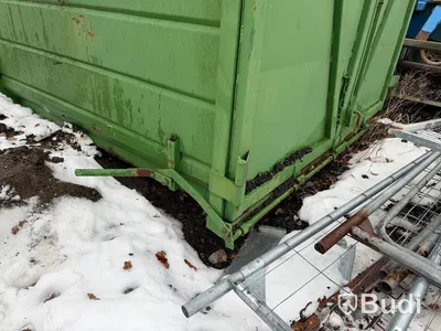 Sopcontainer med krok, grön