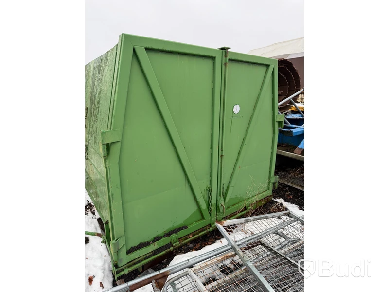 Sopcontainer med krok, grön