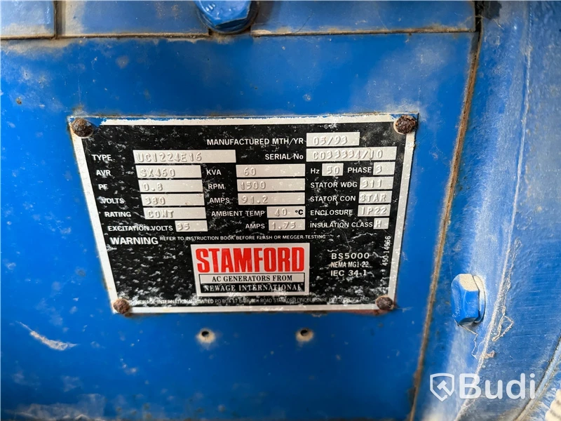 Dieselaggregat, Perkins - F.G. Wilson P60, 60 kVA