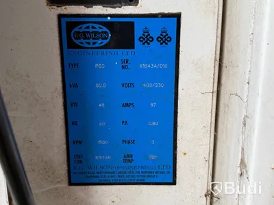 Dieselaggregat, Perkins - F.G. Wilson P60, 60 kVA