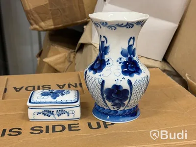 Stort parti diverse glas/ kristall och porslin, bl.a. Dyatkovo Crystal