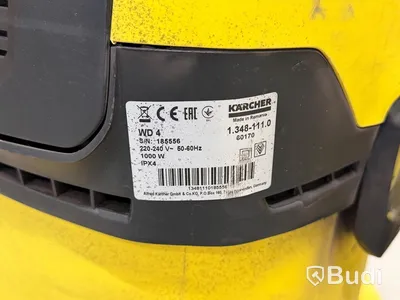 2 st grovdammsugare Kärcher, WD 4 och WD 5