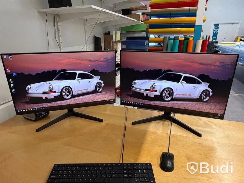 2 st datorskärmar, Samsung F27T350FHR, 27 tum, Full HD