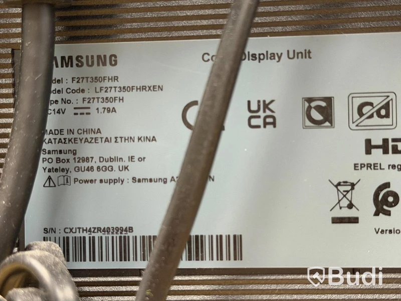 2 st bildskärmar, Samsung F27T350FHR, 27 tum