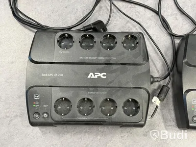 2 st grenuttag med batteri och blixskydd, UPS APC Back-UPS ES 700