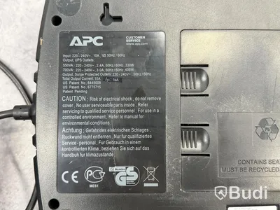 2 st grenuttag med batteri och blixskydd, UPS APC Back-UPS ES 700