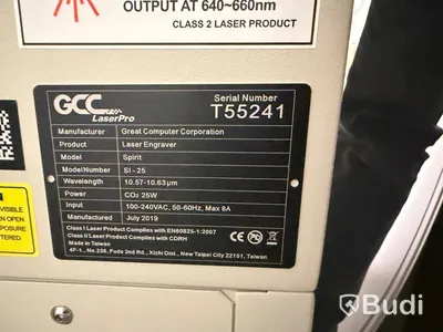 Lasergravymaskin, GCC Spirit SI-25, 25 W, 2019